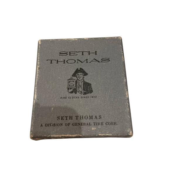 Vintage Seth Thomas 966 Traveling 30hr Alarm Clock Luminous Leather Case Germany - Picture 1 of 15